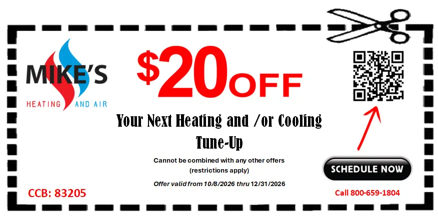$20 OFF Your Next Heating and/or Cooling Tune-Up - Expires 12/31/26